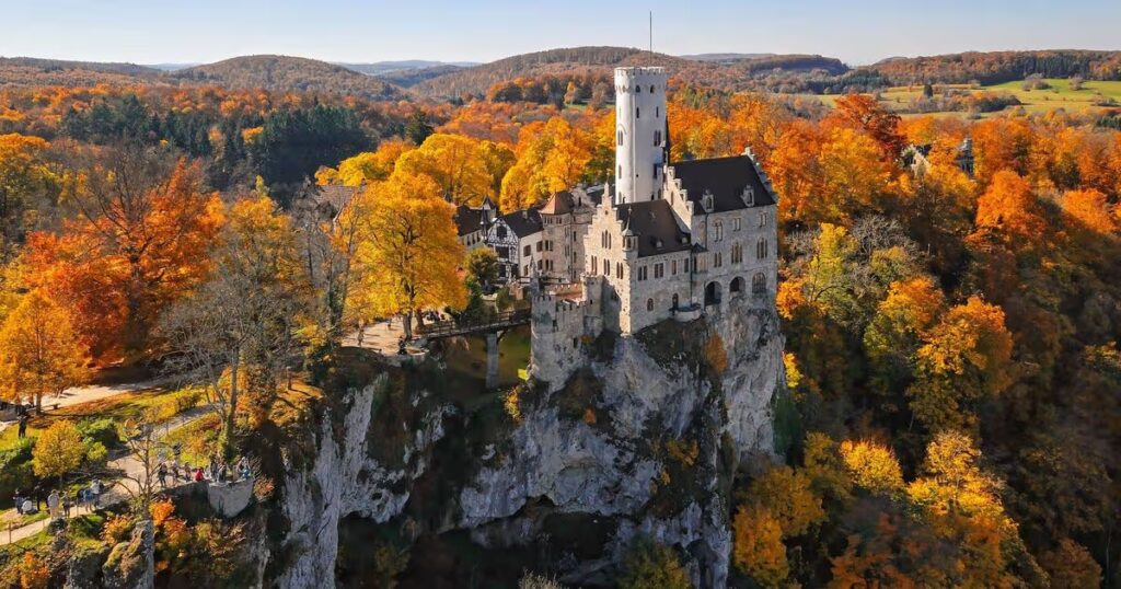 0_Aerial-view-of-Lichtenstein-Castle-on-cliff-surrounded-by-autumn-forest-Germany.jpg