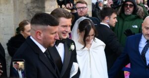 0_The-Wedding-Of-Adam-Peaty-And-Holly-Ramsay-At-Abbey-Church-Of-Saint-Peter-And-Saint-Paul.jpg